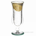 Bicchieri in vetro a doppia parete con peso borosilicato